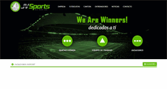 Desktop Screenshot of jvsports.es